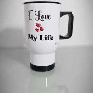 Mug isotherme personnalisé - I Love My Life