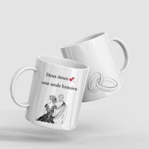 Mug personnalisé - Deux Âmes, Une Histoire