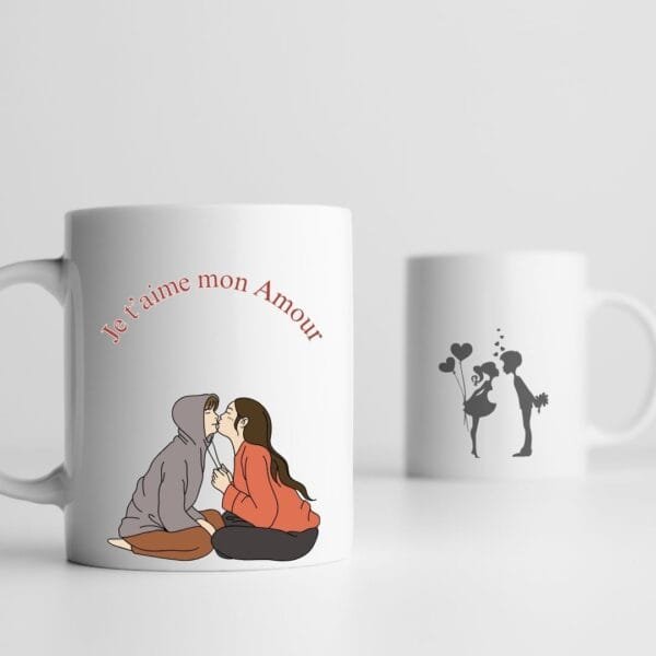 Mug personnalisé - Bisous d’Amour