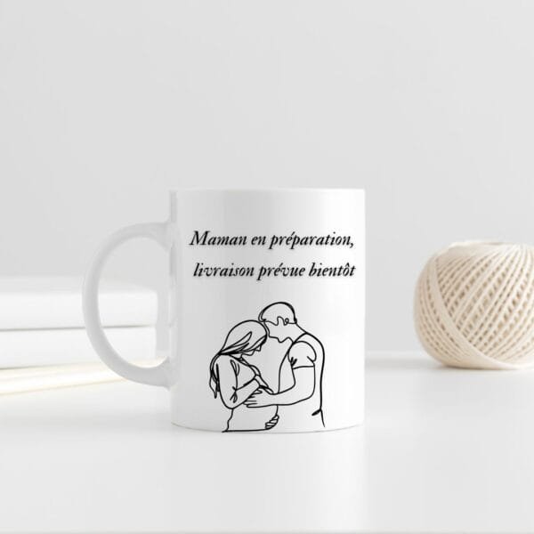 Mug "Bientôt Papa - Maman en Préparation"