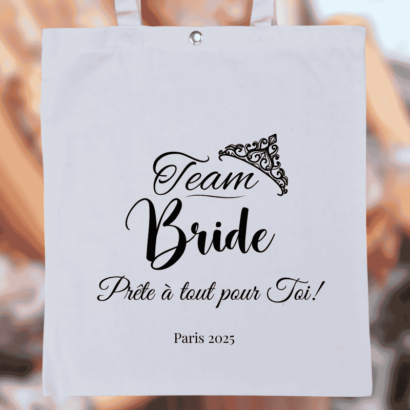 Tote bag pour enterrement de vie de jeune fille