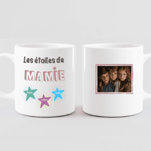 mug céramique, Fête des Grands-Mères, cadeau personnalisé, cadeau unique, mug pour mamie.