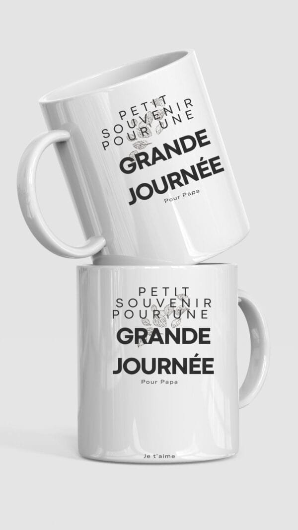 Mug personnalisé "Souvenir avec papa