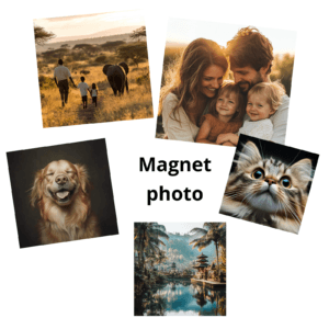 magnets photo famille personnalisés
