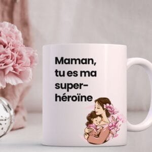 Mug personnalisé "Maman, ma super héroïne