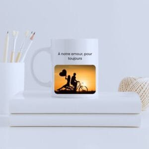 Mug céramique personnalisé - À notre amour