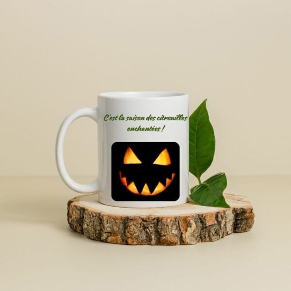 Mug céramique personnalisé - Citrouille enchantée