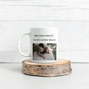 Mug céramique personnalisé - Douce attente