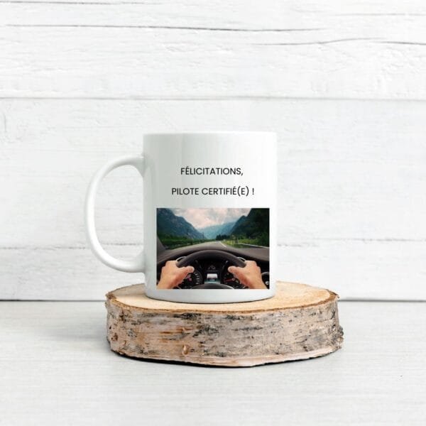 Mug céramique personnalisé - Félicitations pour ton permis