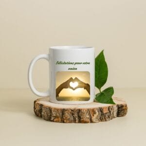 Mug céramique personnalisé - Félicitations pour votre PACS