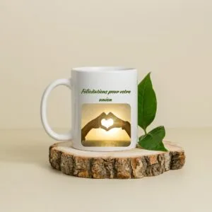 Mug céramique personnalisé - Félicitations pour votre PACS