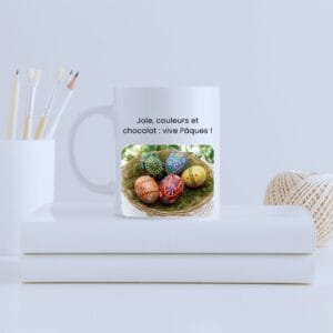 Mug céramique personnalisé - Joie de Pâques