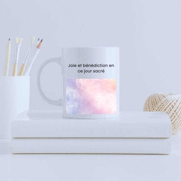 Mug céramique personnalisé - Joie et Bénédiction