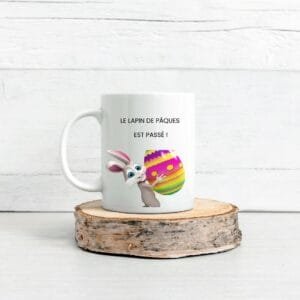 Mug céramique personnalisé - Lapin de Pâques