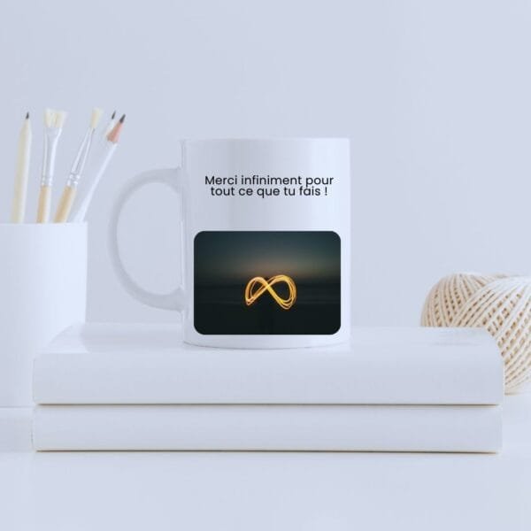 Mug céramique personnalisé - Merci infiniment