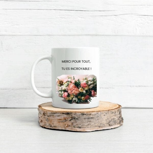Mug céramique personnalisé - Merci pour tout