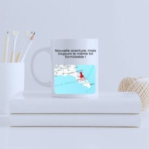 Mug céramique personnalisé - Nouvelle aventure, même toi !