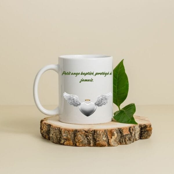 Mug céramique personnalisé - Petit Ange Baptisé