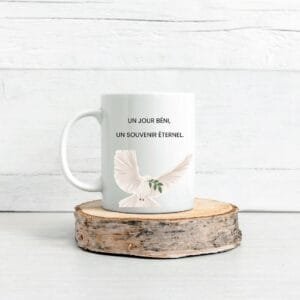 Mug céramique personnalisé - Souvenir de Baptême