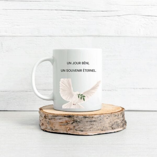 Mug céramique personnalisé - Souvenir de Baptême