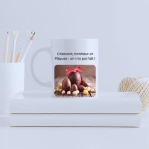Mug céramique personnalisé-délices de paques