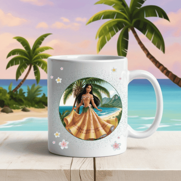 Mug céramique Vaiana avec prénom